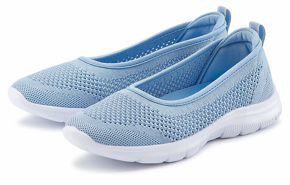 LASCANA Sneaker Ballerinas "Halbschuh, Slip-On-Sneaker," zum Reinschlüpfen günstig online kaufen