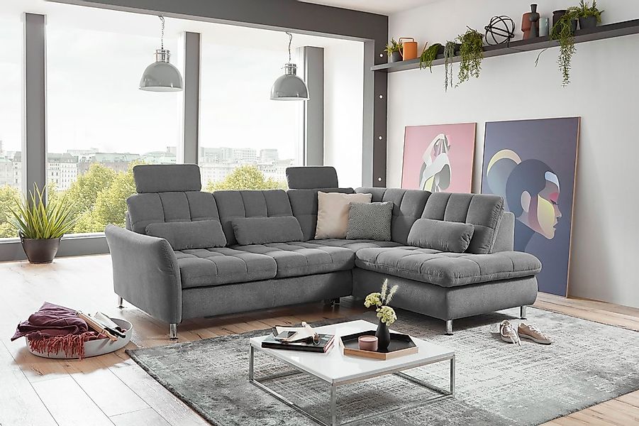Die PlanBar Ecksofa "MP-IN20016 L-Form mit Federkern-Polsterung" wahlweise günstig online kaufen