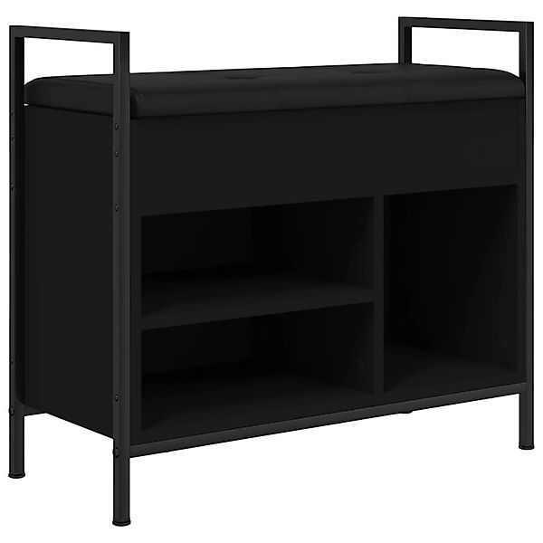 vidaXL Sitzbank Schuhbank Schwarz 65,5x32x57,5 cm günstig online kaufen
