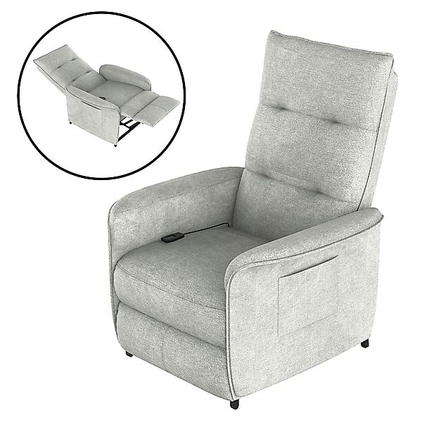 en.casa TV-Sessel, »Savukoski« mit Liegefunktion 102x58x81cm günstig online kaufen