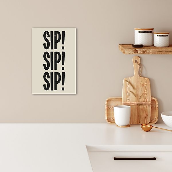 OneMillionCanvasses® Leinwandbild Japandi - Schwarz - günstig online kaufen
