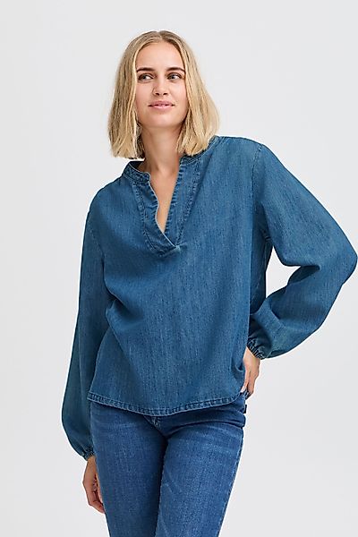 Pulz Jeans Langarmbluse PZMALIA V-Neck Blouse günstig online kaufen