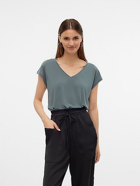 Vero Moda V-Shirt VMFILLI SS V-NECK TEE GA NOOS Materialmix, relaxed fit günstig online kaufen