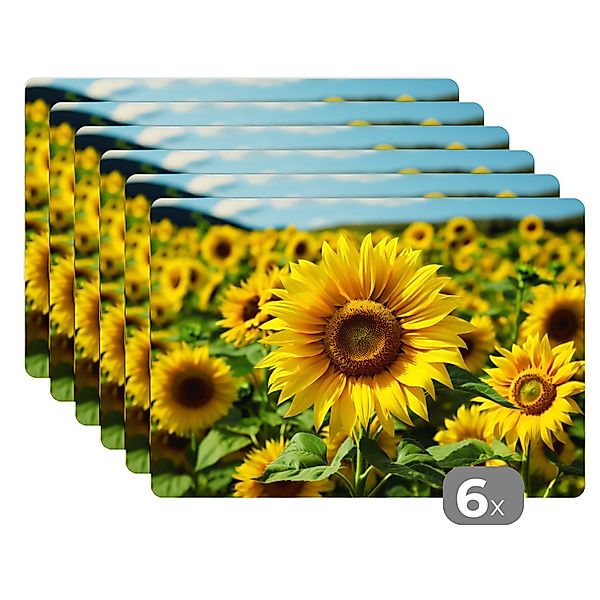MuchoWow Platzset Sonnenblume - Gelb - günstig online kaufen