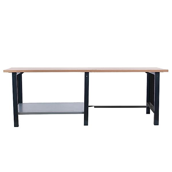 PROREGAL Werkbank BUFFALO WOOD HxBxT 86,5x210x75cm Traglast 1000kg Anthrazi günstig online kaufen