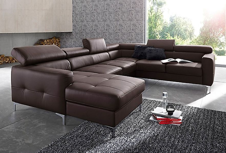 COTTA Polstergarnitur »Sammy U-Form« Set, Tiefe der Recamiere 169 cm, Set b günstig online kaufen