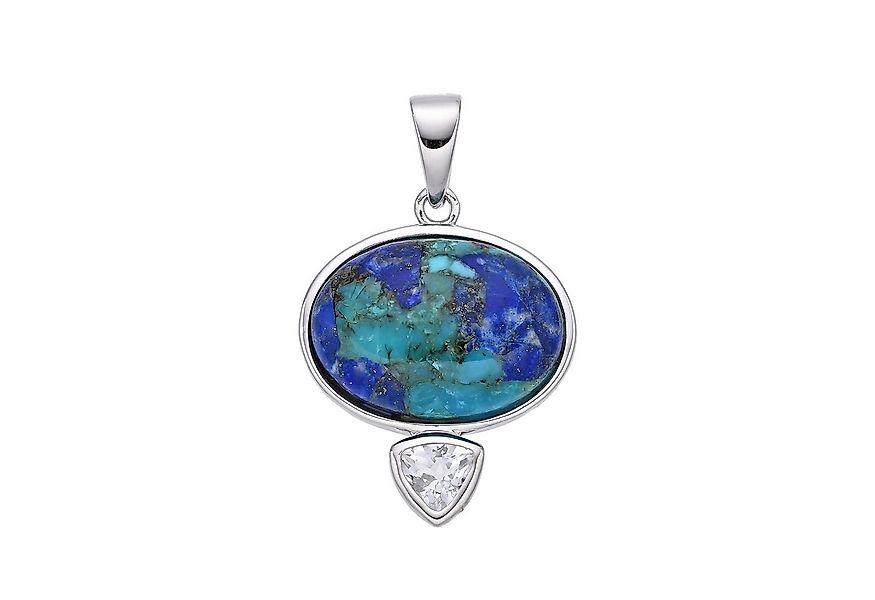 Cavill Kettenanhänger Silberanhänger 8,24 ct Topas mit Lapislazuli & Türkis günstig online kaufen