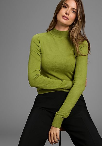 HECHTER PARIS Stehkragenpullover mit Schulterknöpfen günstig online kaufen