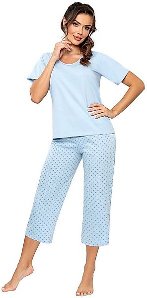 Donna Schlafanzug Sky (Set, 2 tlg., 2-teilig) Damen Capri-Pyjama 2-teilig 3 günstig online kaufen
