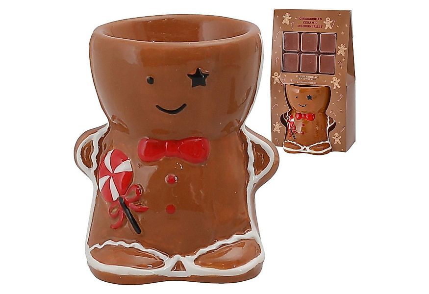 CEPEWA Duftlampe Duftlampe Lebkuchenmann 6x Caramel Cashmere 11x19x7cm Stei günstig online kaufen