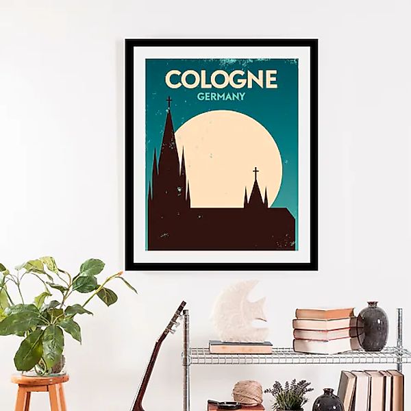 queence Bild »Cologne« Deutschland   Kirche   Schriftzug   Stadt 1 Stk. tlg günstig online kaufen