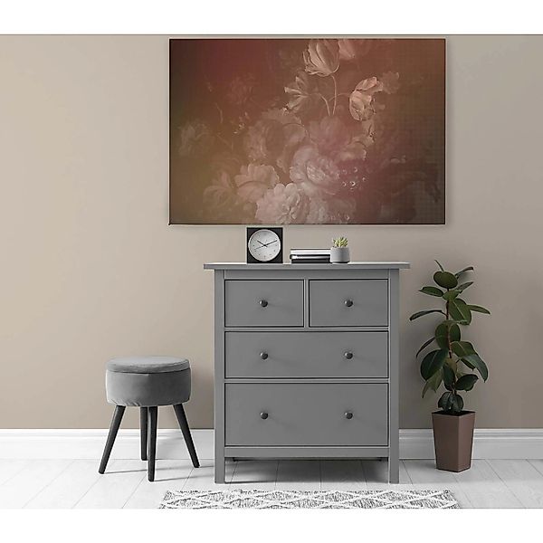 Bricoflor Wandbild Blumenstrauß Altes Foto Als Leinwandbild Im Barock Stil günstig online kaufen