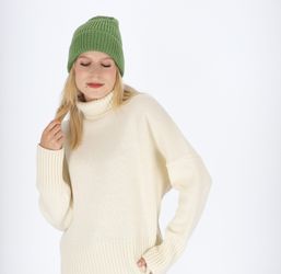 halsüberkopf Accessoires Strickmütze mit Rippe und günstig online kaufen