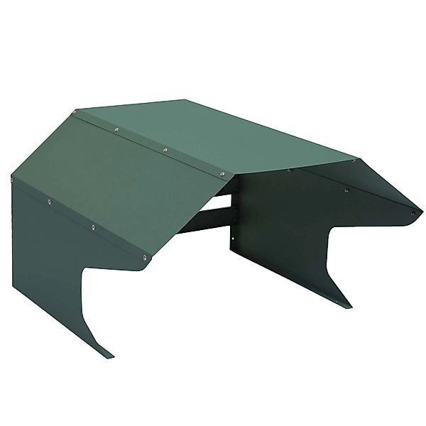 PROREGAL Mähroboter-Garage 41x60x70cm Metall Grün günstig online kaufen