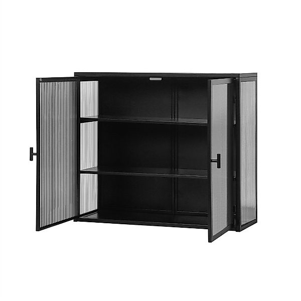 autolock Wandregal Moderner 2-türiger Wandschrank,Glastürenm mit günstig online kaufen