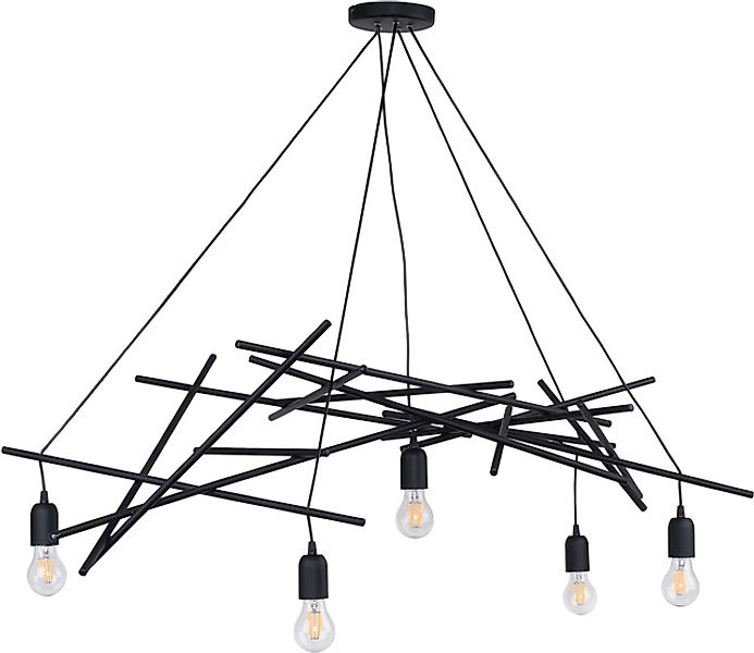 SPOT Light Pendelleuchte »GLENN«, 5 flammig, Leuchtmittel E27   ohne Leucht günstig online kaufen