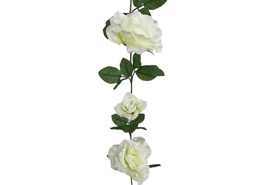 Kunstgirlande Künstliche ROSENGIRLANDE ca 180cm. Girlande, Blumengirlande i günstig online kaufen
