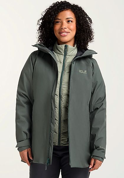 Jack Wolfskin 3-in-1-Funktionsjacke "ICECAPE 3IN1 DOWN JKT W RDS", mit Kapu günstig online kaufen