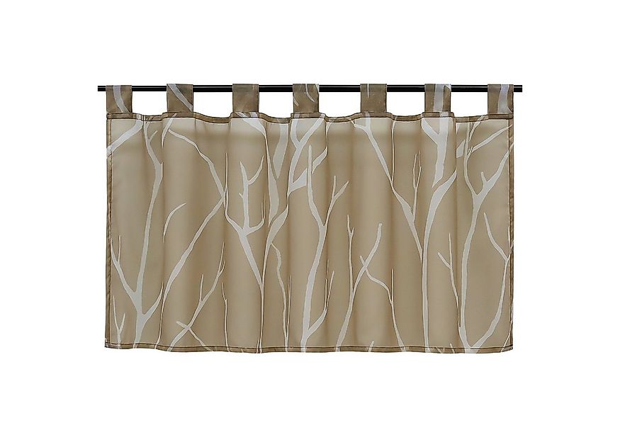 Joyswahl Scheibengardine Tatjane, Schlaufen, Voile mit Äste-Motiv günstig online kaufen