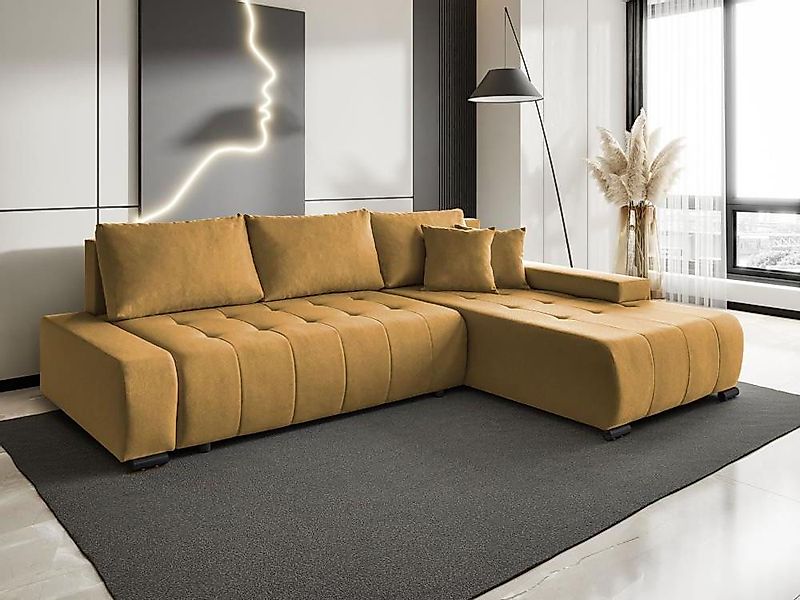 Beautysofa Ecksofa DRACO mit Schlaffunktion und Bettkasten, Ecke mit Einfüg günstig online kaufen