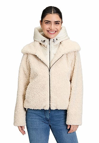 Amber & June Plüschjacke "Amber & June Damen Plüschjacke mit abnehmbarem We günstig online kaufen