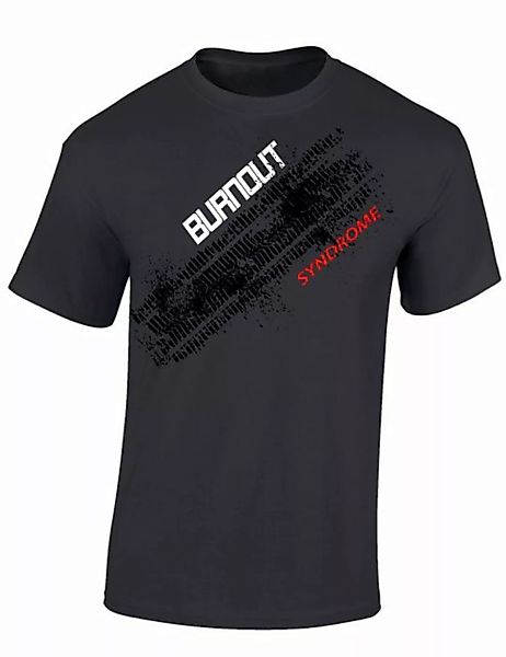 Baddery Print-Shirt Auto T-Shirt : Burnout Syndrome - Motorsport Tuning Aut günstig online kaufen