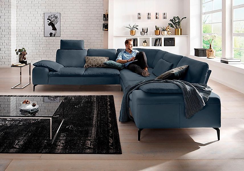 W.SCHILLIG Ecksofa "valentinoo, Designsofa, elegant und bequem, L-Form", (S günstig online kaufen