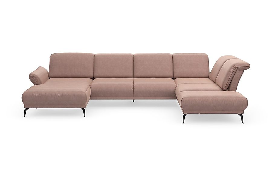 sit&more Wohnlandschaft "Coco U-Form" Sitztiefen-, Arm- und Kopfteilverstel günstig online kaufen