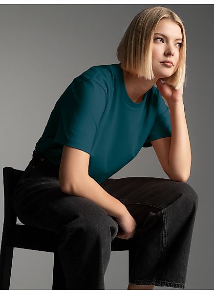 Trigema T-Shirt "TRIGEMA T Shirt aus Biobaumwolle" 1 günstig online kaufen