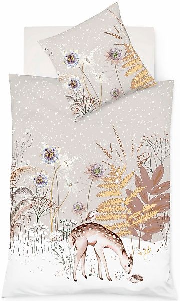 fleuresse Bettwäsche "Aspen 4372" 2 Stk. tlg. Feinbiber, Baumwolle, in Gr. günstig online kaufen