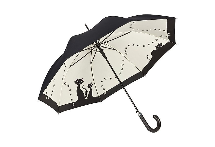 von Lilienfeld Stockregenschirm Motivschirm Schwarze Katzen Doppelte Bespan günstig online kaufen