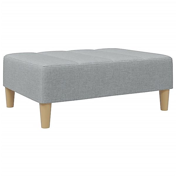 vidaXL Polsterhocker Fußhocker Hellgrau 77x55x31 cm günstig online kaufen