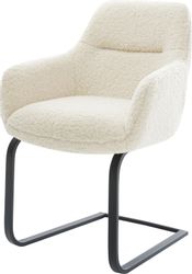 DELIFE Polsterstuhl Pejo-Flex, Freischwinger flach Schwarz günstig online kaufen