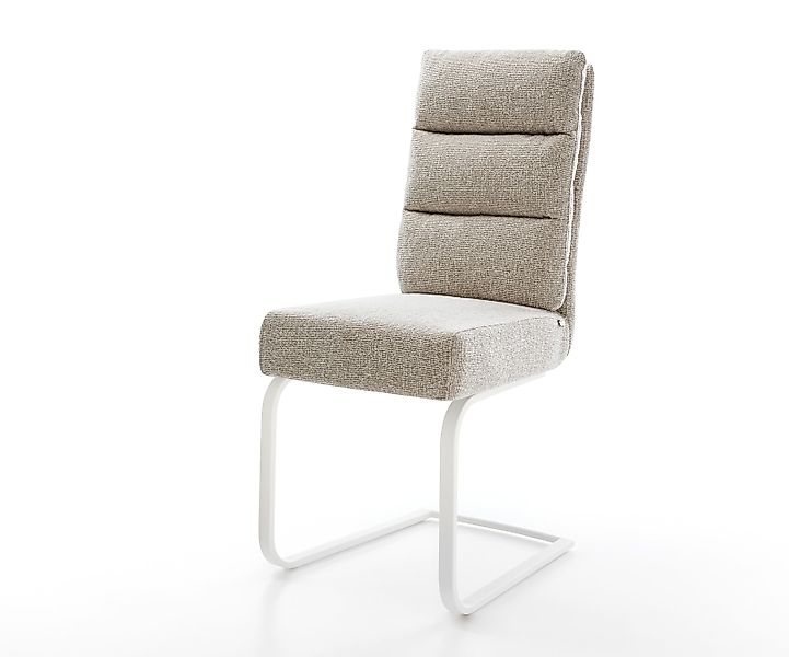 Freischwinger Pela-Flex Webstoff Soft Beige Freischwinger flach Weiß Tasche günstig online kaufen