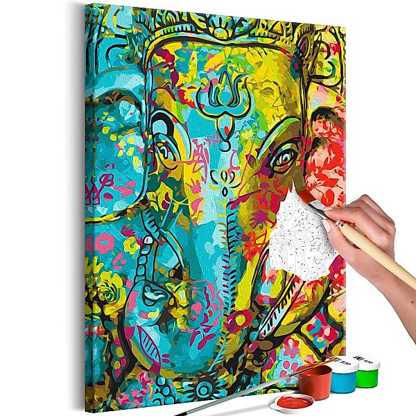 Malen nach Zahlen - Colourful Ganesha günstig online kaufen