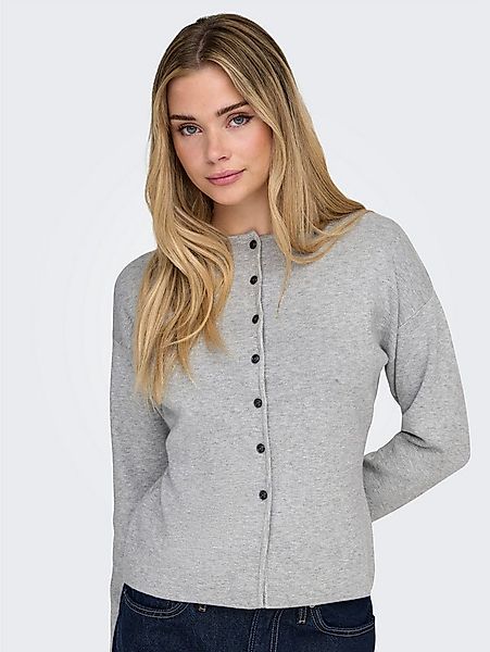 ONLY Strickjacke ONLLUCY LS O-NECK CARDIGAN EX KNT Materialmix, regular fit günstig online kaufen