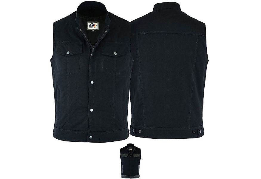 German Wear Motorradweste GW691 Denim Motorrad Biker Jeansweste Motorradwes günstig online kaufen