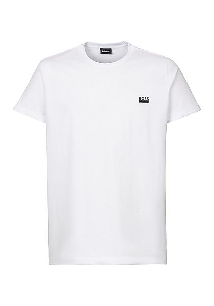 BOSS T-Shirt Rundhals, Jersey, kleines Logo, regular fit günstig online kaufen