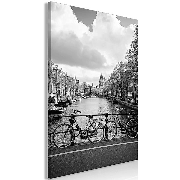 Wandbild - Bikes On Bridge (1 Part) Vertical günstig online kaufen