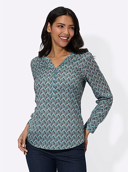 Sieh an! Klassische Bluse Schlupfbluse günstig online kaufen