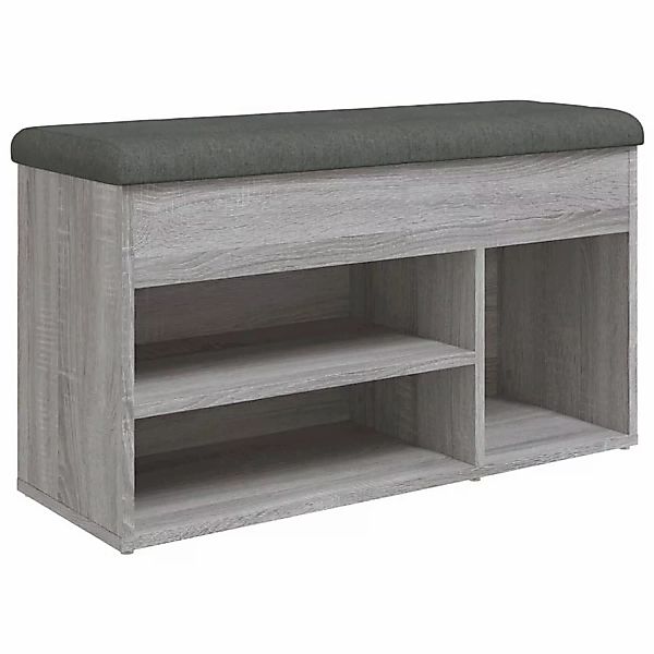 vidaXL Sitzbank Schuhbank Grau Sonoma 82x32x45,5 günstig online kaufen