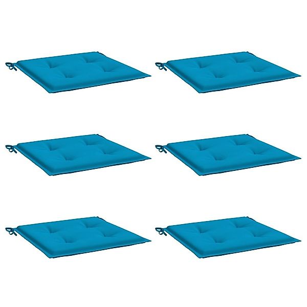 vidaXL Sitzauflage Gartenstuhl-Kissen 6 Stk. Blau günstig online kaufen