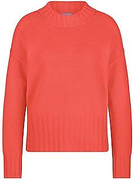 Rundhals-Pullover aus Schurwolle und Kaschmir Peter Hahn rot günstig online kaufen