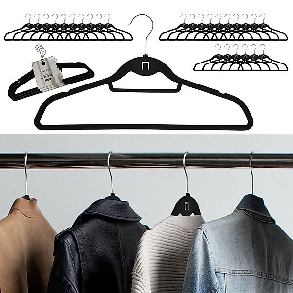 CEPEWA Kleiderbügel Kleiderbügel Anti-Rutsch 30er Set günstig online kaufen