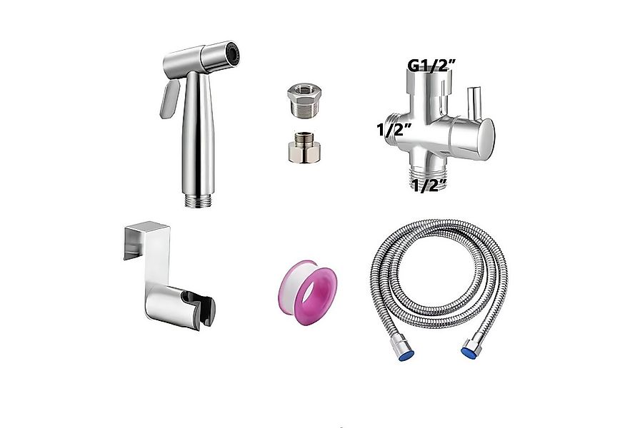 HoyoLee Handels GmbH Badezimmer-Set Edelstahl-Toilettenhandbrause, fünfteil günstig online kaufen