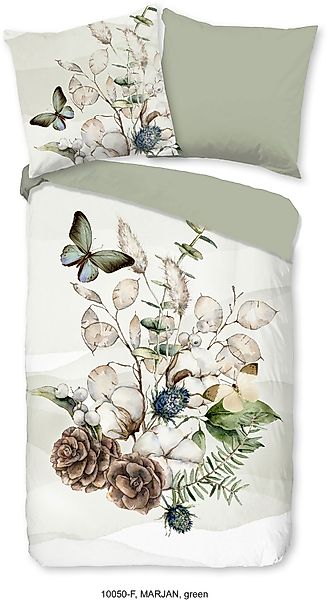 good morning Wendebettwäsche »Marjan«, Biber, 135x200, Winter, Warm, Reißve günstig online kaufen