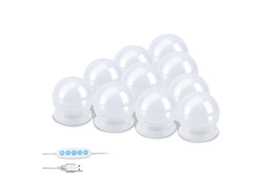 Clanmacy LED Spiegelleuchte LED Spiegelleuchte USB für Make Up Schminktisch günstig online kaufen