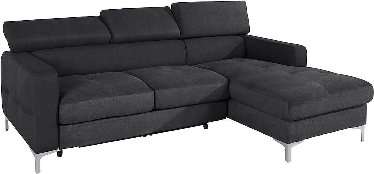 COTTA Ecksofa "Sammy L-Form", mit Kopfteilverstellung, wahlweise mit Bettfu günstig online kaufen