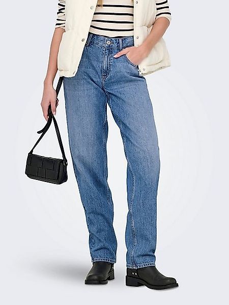 ONLY Gerade Jeans "ONLLUMI MW MOM STRAIGHT DNM PIM920 NOOS" günstig online kaufen