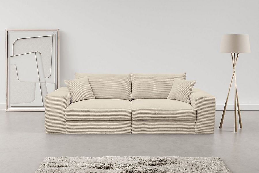 WERK2 Big-Sofa Rozzana mit viel Platz und aktuellen Bezugsvarianten, mit lo günstig online kaufen